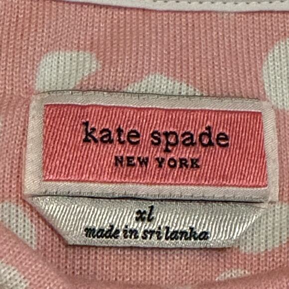 Kate Spade Pink Animal Print PJ Top Size XL - Picture 4 of 7